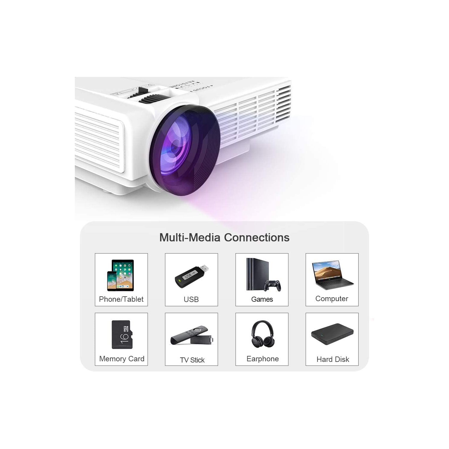 dr j professional mini projector