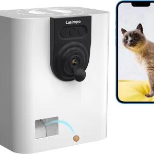 Lusimpo Smart Pet Camera with Treat Dispenser