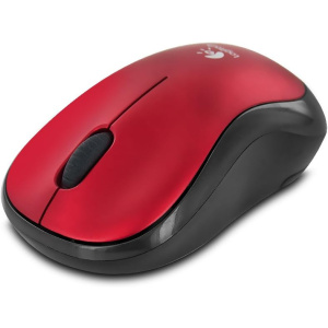 Logitech M185 Wireless Mouse (Red)