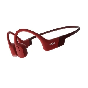 Shokz OpenRun-Open-Ear Bluetooth Bone Conduction Sport Headphones(Red)- Refurbished (Excellent).
