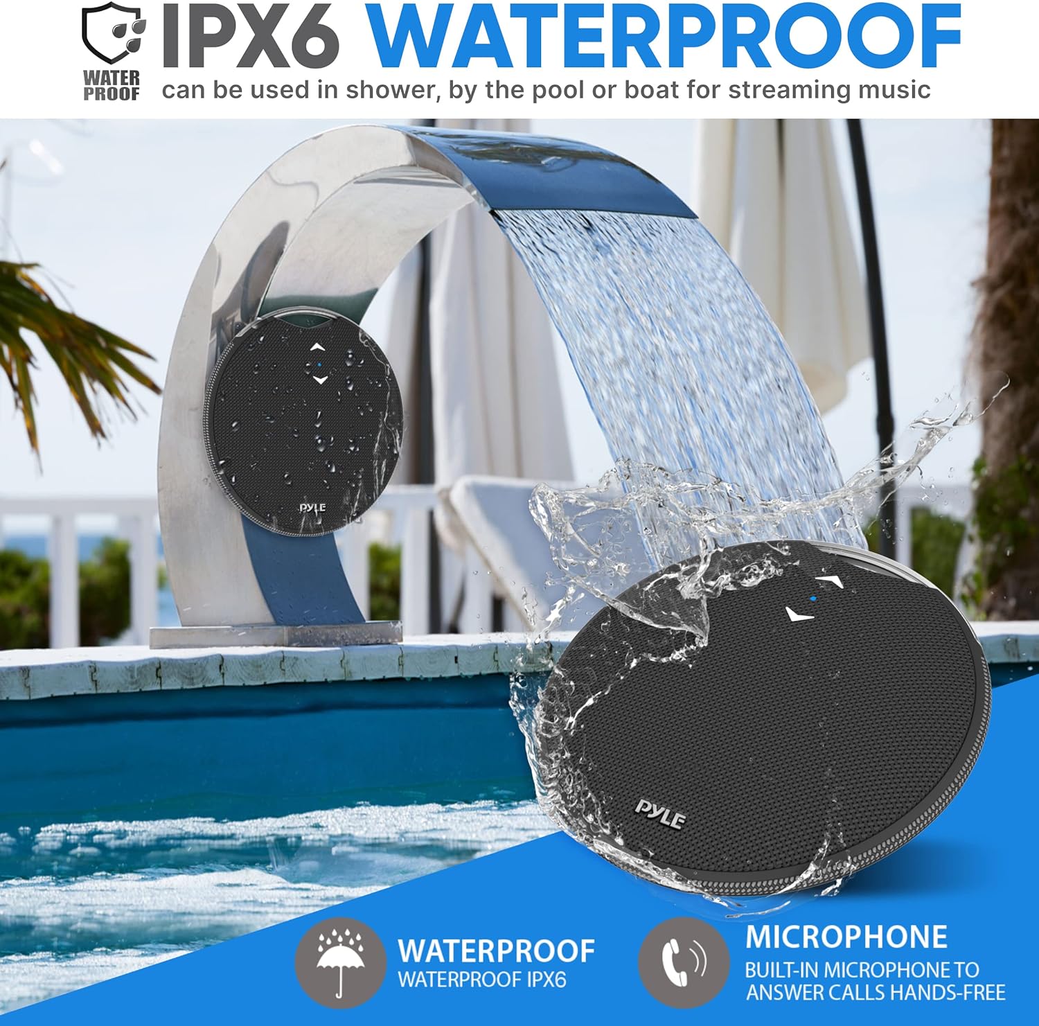 Portable Magnetic Bluetooth Speaker Mini Loud Wireless Streaming Hang ...