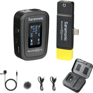 Saramonic Blink500 Pro Dual-Channel Wireless Lavalier Microphone with USB-C Receiver