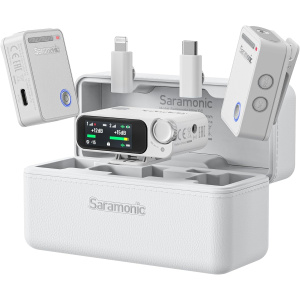 Saramonic Ultra 02 Wireless Microphone System – 32‑Bit Float, Timecode Sync, Noise Cancellation, 984 ft Range
